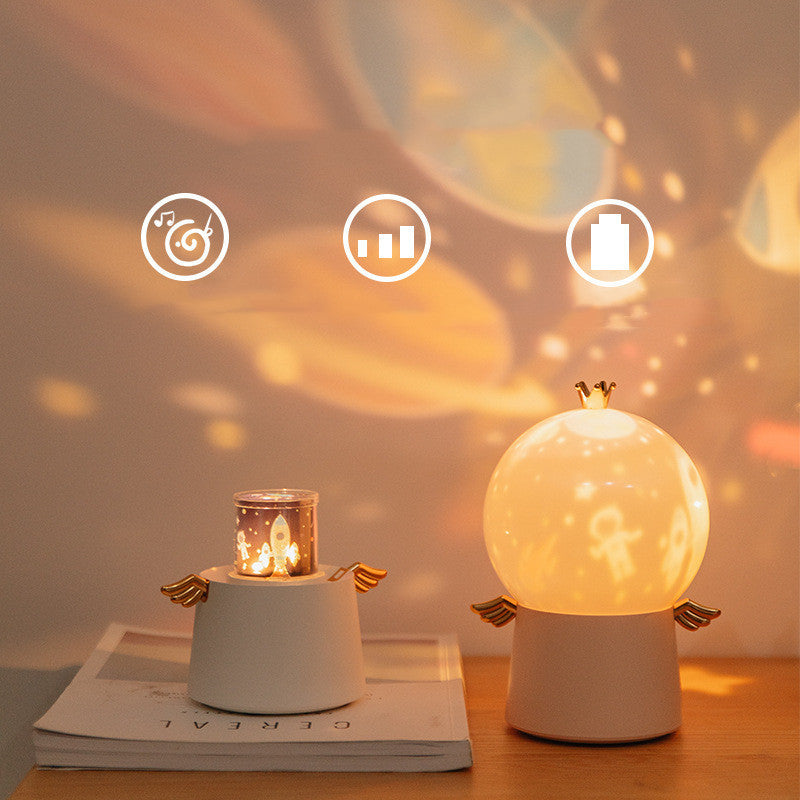 Guardian Angel Projection Lamp with Soft Glow for Bedroom or Nursery Decor