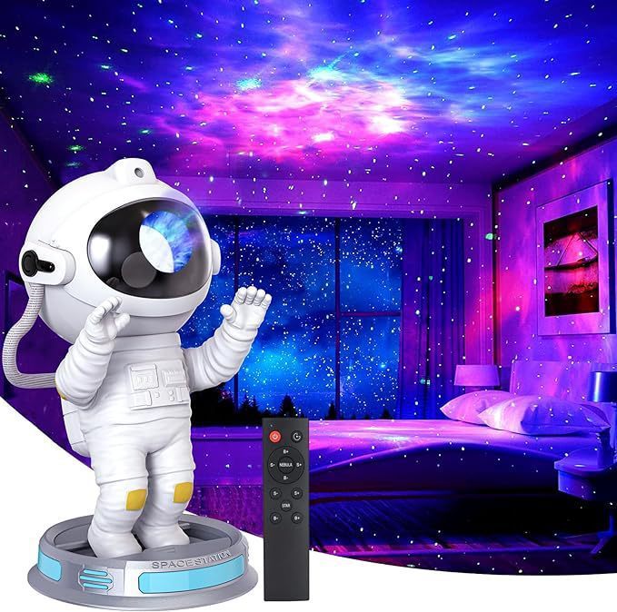 Exit Astronaut Starlight Projector Lamp with Northern Lights Effect for Bedroom Decor