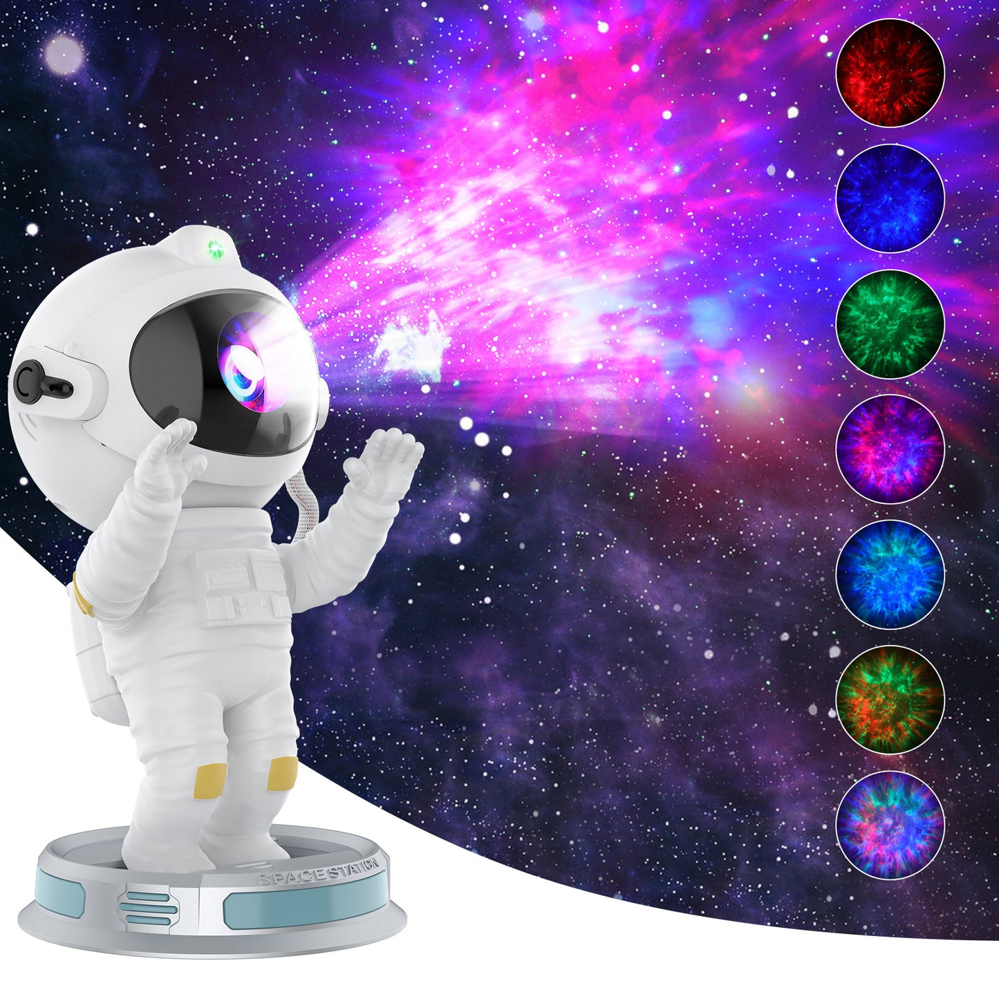Exit Astronaut Starlight Projector Lamp with Northern Lights Effect for Bedroom Decor