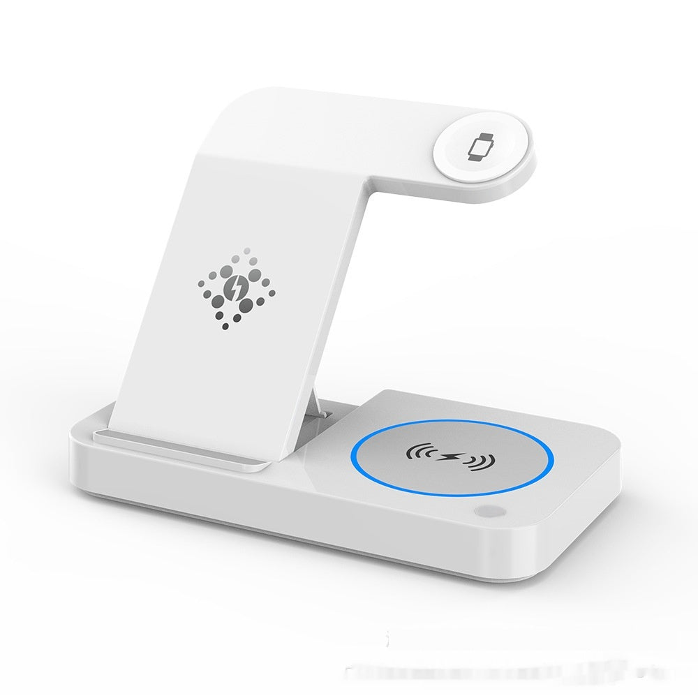 Foldable four-in-one wireless charger on desk